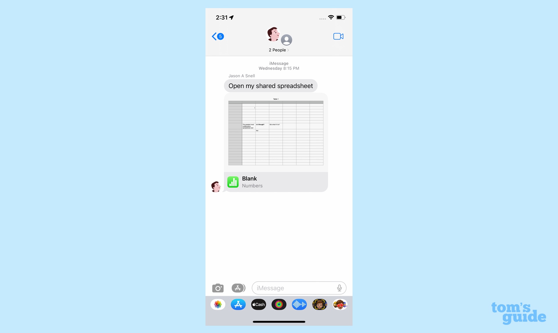 iOS 16 افزودن همکار در پیامرسانی